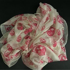 Authentic Pink Alexander McQueen Scarf